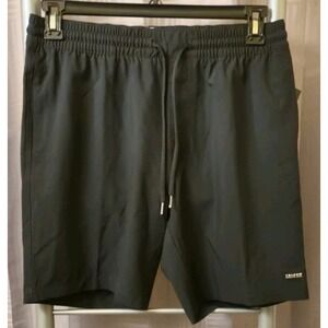 Volcom Stones Hybrid Men's Bottoms Drawstring Elastic Waist Black Shorts Size M